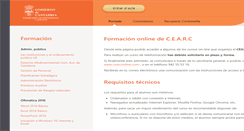 Desktop Screenshot of cearc.adrformacion.com