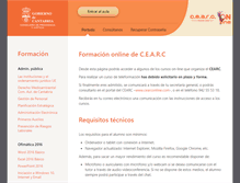 Tablet Screenshot of cearc.adrformacion.com