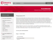 Tablet Screenshot of camararioja.adrformacion.com