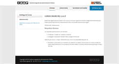 Desktop Screenshot of iaap.adrformacion.com